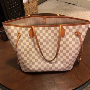 Louis Vuitton Neverfull MM Damier Azur Canvas